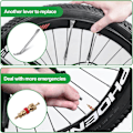 Miniatyrbild 5 av 5: Cykel däck punktering reparationssats - självhäftande set med verktyg