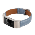 Miniatyrbillede 4 af 4: Til Fitbit Charge 2 Fresh Style læderurrem Blue
