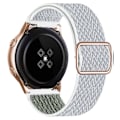 Miniatyrbillede 1 af 5: 20 mm 22 mm bånd til Samsung Galaxy Watch 4/classic/3/5/pro/active 2 Gear S3 Elastic Nylon Loop Huawei Watch Gt 2 2e 3 Pro Strap white1 22mm