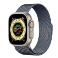 Miniatyrbillede 1 af 5: Metalrem til Apple Watch 8 7 45 mm 41 mm Ultra 49 mm åndbart Milanese erstatningsbånd til Iwatch 6 5 4 3 2 Se 44 ​​mm 42 mm 40 mm Space grey 42mm 44mm 45mm 49mm