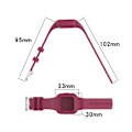 Miniatyrbillede 5 af 5: Til Garmin Vivofit Jr3 Silikone Pure Color Watch Band Teal