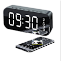 Miniatyrbild 2 av 4: Multifunktionell LED digital väckarklocka och bluetooth-högtalare black