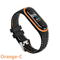 Pikkukuva 1 / 5: Silikonihihna Xiaomi Mi Band 6 7 5 3 4 Lisävarusteet Urheilurannekkeen Vaihtovyö Correa Ranneke Mi Band 7 6 Nfc Ranneke Orange-C Mi band 3 4