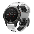 Pikkukuva 4 / 5: Garmin Fenix ​​7 26 mm:n kaksiriviselle reiälle Kaksivärinen watch White Black