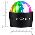 Miniatyrbilde 2 av 5: Diskoball for bil Disco-lys med lydaktiverte flerfargede lys Mini diskoball Dj diskolys for bilrom musikklys