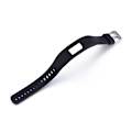 Miniatyrbild 2 av 2: För Garmin Vivofit 4 Gloss & Color Integrated Silicone Watch Band Black