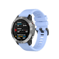 Miniatyrbild 3 av 4: Silikon Snabbkoppling Rem För Garmin Fenix 7 / Epix Chrysanthemum Blue