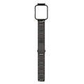 Miniatyrbillede 5 af 5: Til Xiaomi Redmi Watch 2 Lite Tre Perler Rustfrit Stål Udskiftnings Rem Med Urkasse