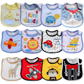 Miniatyrbild 1 av 4: Paket med 12 baby vattentäta haklappar 0 till 36 månader 12 st-unisex-c
