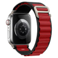Miniatyrbilde 1 av 5: Alpine Loop Band For Apple Watch Strap 49mm 44mm 40mm 45mm 41mm 42mm 38mm 38 40 44 45 Mm Armbånd Iwatch Ultra Series 7 6 3 Se 8 black-red 38 40 41mm