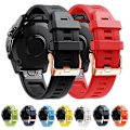 Miniatyrbillede 2 af 5: Til Garmin Fenix ​​5s Plus 20 mm rosa guldspænde silikone urrem Red