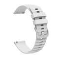 Miniatyrbillede 2 af 5: Til Garmin Forerunner Sq2 Music 20mm Wavy Dot Pattern Solid Color Silikone Watch Band White