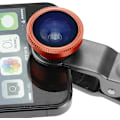Miniatyrbild 5 av 5: Universal 3-i-1-mobilkameraobjektivsats för smartphones inklusive - Fish Eye-objektiv / 2-i-1 makroobjektiv & vidvinkelobjektiv/ universal /bärväska Red