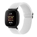 Miniatyrbild 1 av 5: För Fitbit Versa 4 / Sense 2 Universal Wave Nylon Watch Band White