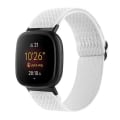 Miniatyrbilde 1 av 5: For Fitbit Versa 4 / Sense 2 Universal Wave Nylon Watch Band White