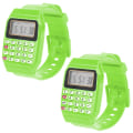 Miniatyrbillede 3 af 5: Fad Børn Silikone Date Multi-purpose Børne Elektronisk Lommeregner Armbåndsur Orange