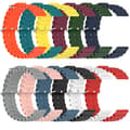 Miniatyrbilde 5 av 5: For Garminmove Luxe 20mm Ocean Style Silikon Solid Color Watch Band White