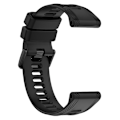 Miniatyrbillede 4 af 5: Til Garmin Forerunner 955 22mm Silikone Twill urbånd Black