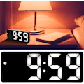 Miniatyrbild 4 av 5: Väckarklocka LED Spegel Väckarklocka USB Elektronisk Digital Bordsladdningsbar Svart