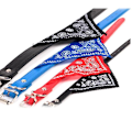 Pikkukuva 2 / 5: Säädettävä lemmikkieläinten bandana kaulahuivi koiran sylkipyyhe puuvillainen koiran tarvikkeet painatus kolmioside Black
