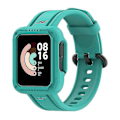 Pikkukuva 1 / 4: Xiaomi Redmi Watch/redmi Watch 2/mi Watch Lite/mi Watch Lite 2 älykellohihna pehmeä silikoni ranneke kellokuorella 1 Green