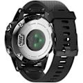 Pikkukuva 1 / 5: Vaihtohihna Fenix ​​5s Plus/fenix 6s Pro/fenix 7s/d2 Delta S -älykellolle (hopea solki-tummansininen) Black
