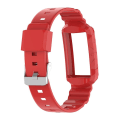 Miniatyrbild 2 av 5: För Fitbit Charge 4 Silicone One Body Armor Watch Band Red