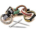 Miniatyrbillede 4 af 4: 7 stk Armbånd strikkeværktøj Paracord Tool Jig Diy træfletning