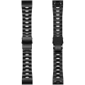 Miniatyrbilde 2 av 5: For Garmin Fenix ​​6x 26 mm titanlegering hurtigutløser klokkerem Black