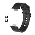 Pikkukuva 1 / 5: Silikoniranneke Huawei Watch Fit -älykelloon Black
