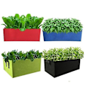 Miniatyrbild 5 av 5: Växtväxtpåsar Grönsak Blomkruka Planteringskruka Trädgård Upphöjd Planteringsbädd Behållare Red 60X30x20cm