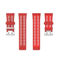 Miniatyrbilde 3 av 5: For Polar V800 Gps Smart Watch Tofarget stålspenneklokkebånd Red-Red