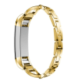 Miniatyrbillede 3 af 5: Til Fitbit Alta Smart Watch X-formet metalurbånd gold