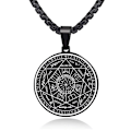 Pikkukuva 3 / 5: Enkeliriipus 7 Enkeliriipus Salomon Riipus Sinetti Nelikulmainen Miesten Enkeli Sigil Kaulakoru Miesten Sev