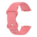 Miniatyrbillede 1 af 5: Til Fitbit Charge 5 monokromatisk silikone urrem Pink