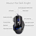 Miniatyrbilde 5 av 5: 4 justerbar Dpi og 7 knapper Led optisk Usb kablet spillmus Black