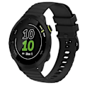 Miniatyrbild 1 av 5: För Garmin Forerunner 55 20 mm vågigt prickmönster i enfärgad watch Black
