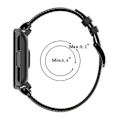 Miniatyrbilde 4 av 5: For Xiaomi Redmi Watch 2 Lite - Utbyttbar rem i ekte skinn - Justerbar klokke Dark brown Style E