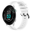 Miniatyrbillede 1 af 5: Til Garmin Forerunner 55 20 mm konkav stribet Slicone urbånd White