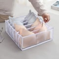 Pikkukuva 1 / 5: Alusvaatteet Organizer Set -taitettava Alusvaatteet Drawer Organizer White 6 grid