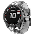 Miniatyrbillede 1 af 4: Til Garmin Fenix ​​7x Camouflage Silikone Urbånd White