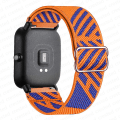 Miniatyrbilde 1 av 5: 20 mm/22 mm bånd for Amazfit Gts 4//2/2e/3/gts2 Mini/gtr 4/3/pro/gtr2/47 mm/stratos Nylon elastisk klokkearmbånd Amazfit bipsrem blue orange 22mm