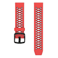 Miniatyrbild 1 av 5: Dubbelfärgad 20 mm silikonklocka för Coros Pace 2/garmin Vivoactive 5/garminactive 5/venu Sq 2 Red Black