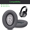 Miniatyrbillede 2 af 4: Ørepuder Udskiftning af puder til Bose Quietcomfort 35 / Qc35 Ii Dark Gray