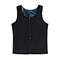 Miniatyrbillede 3 af 5: Mænd Sauna Sweat Lynlås Vest Til Vægttab Top Shapewear Slankeskjorte Træningsdragt