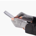 Miniatyrbilde 4 av 5: Hansker Strikket Fingerless Vinter Varme Arbeidsvotter Kalde Herre Termiske Hansker Black