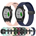 Miniatyrbild 3 av 5: För Garmin Approach S40 20 mm enfärgad magnetiskt lås i watch Wine Red
