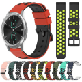 Miniatyrbilde 3 av 5: For Garminmove Luxe 20 mm tofarget porøst silikonklokkerem Black-Yellow