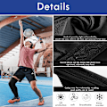 Miniatyrbilde 2 av 5: Kompresjonsleggsleeves, lange kneesleeves med UV-beskyttelse for menn og kvinner 6PCS