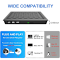 Miniatyrbild 5 av 5: Extern DVD-enhet, USB 3.0 bärbar CD/DVD +/-RW-enhet/DVD-spelare för bärbar dator med Windows 10/11